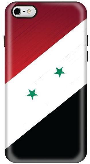 Stylizedd Apple iPhone 6 Premium Dual Layer Tough Case Cover Gloss Finish - Flag of Syria