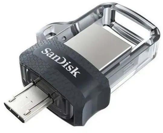 Sandisk Ultra Dual - USB 3.0 OTG - 32GB USB Flash Drives Black sandisk 32 GB