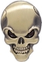 Skull Car Sticker, Bronze