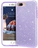 Silicone Case Cover For Iphone 7 Plus ( Purple Glitter Case)