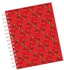 دفتر ملاحظات مقاس A4 بطباعة نمط الكرز أحمر
