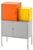 LIXHULTStorage combination, orange/yellow, grey