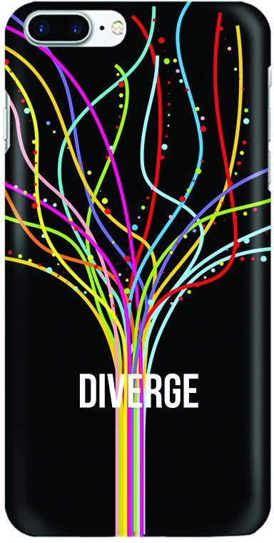 Stylizedd Apple iPhone 8 Plus / 7 Plus Slim Snap case cover Matte Finish - Diverge (Black)