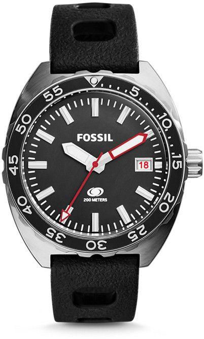 Fossil Breaker Watch for Men - Analog Silicone Band - FS5053