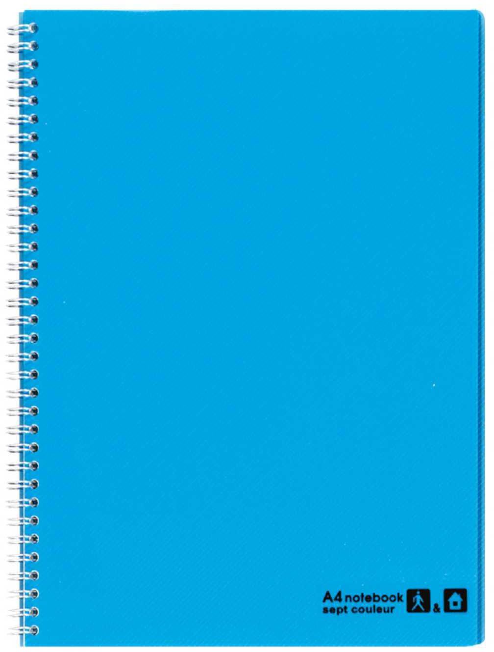 Maruman Septcouleur Colour Notebook A4 80 Sheets Light Blue