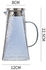 Hammer Texture Glass Water Bottle With Handle Grey