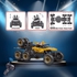 FITTO 6X6 Rock Crawler Remote Control Car for kids 1:10 alloy six-drive 2.4G Toys for Boys, Monster Trucks for boys, Gold