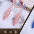 Pack Of Two Creative Curtain Clips With A Metal Cord That Is Moldable To Get A New Style For A New Curtain . (Pink)