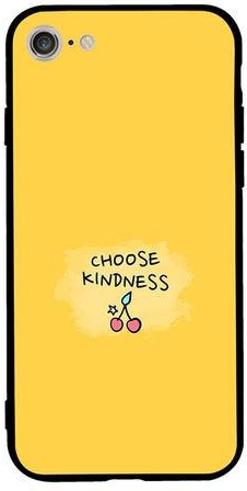 غطاء حماية واق لهاتف أبل آيفون SE 2/آيفون 7/آيفون 8 مطبوع عليه "Choose Kindness"