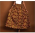 AFRO AVENUE Women’s African Print Maxi Skirt - Orange