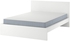 MALM Bed frame with mattress - white/Vesteröy firm 140x200 cm