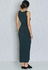 Wrap Front Side Ruched Maxi Dress