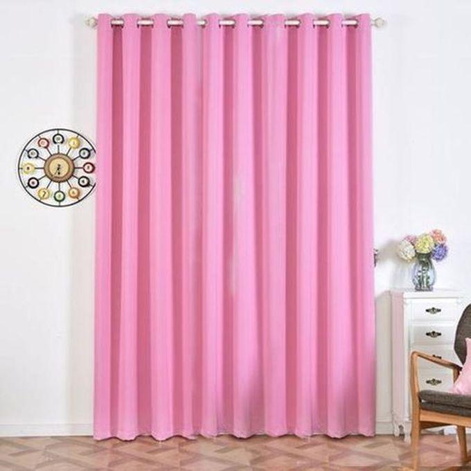 Pink Curtain + Heavy Sheers