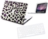 LEOPARD DESIGN PURPLE hard Crystal Case for Macbook Pro 13 inch without RETINA DISPLAY with Screen Protector and Keyboard Skin - WHITE