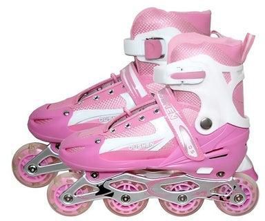 حذاء تزلج دوار بأربع عجلات للأطفال من الجنسين S(31-34) سم