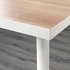 Table, white white stained oak effect/white