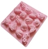 16 Cavities Insect Silicone Cake Mold Pink 18 x 16.5cm