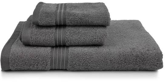 Luxurious 3 Piece Soft Cotton Towel Set - Charcoal Grey