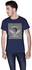Creo Give Respect T-Shirt for Men - XL, Navy Blue