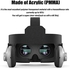 نظارة الواقع الافتراضي بسماعات للرأس [اصدار جديد] من شاينكون للافلام ومقاطع الفيديو والالعاب، نظارات ثلاثية الابعاد لموبايلات ايفون واندرويد والموبايلات الاخرى ذات الاحجام 4.7-6.2 بوصة