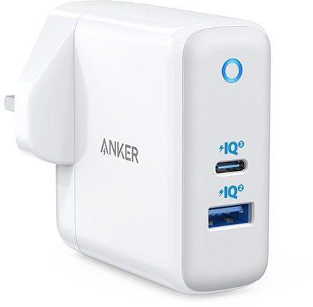 Anker PowerPort + Atom III Wall Charger with Type C Power Delivery 60W, White
