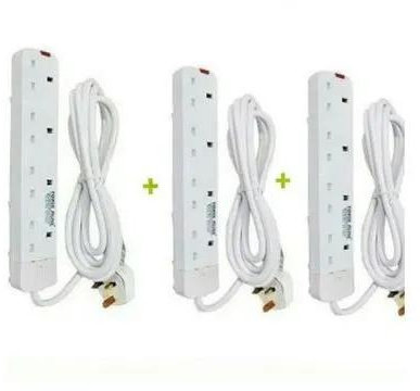 Power King 3 Pcs 4 Way Extension Cable.
