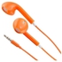 Earphones Headphones With Remote Mic Volume Controls For Apple iPad iPhone 5 5S 5C Dark Orange