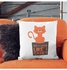 Cute Cat Print Decorative Pillow Multicolour