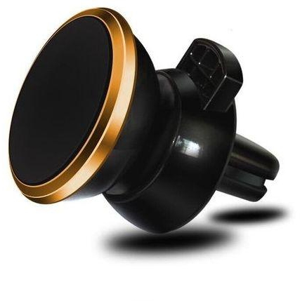 Universal Fashion Cellphone Holder Car Magnetic Bracket 360 Rotation Mount Air Vent Stand For Google Letv Sony Samsung IPhone (Gold)