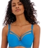 Freya Temptress Moulded Plunge Bra with Harness, Med Blue