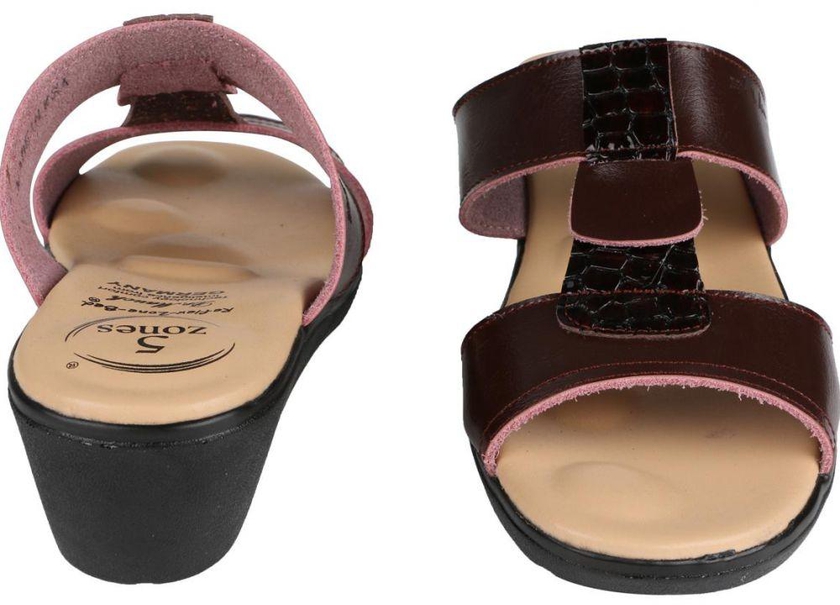 Medical Slippers Women Brown by Dr. Mauch ، Size 39 ، Genuine leather