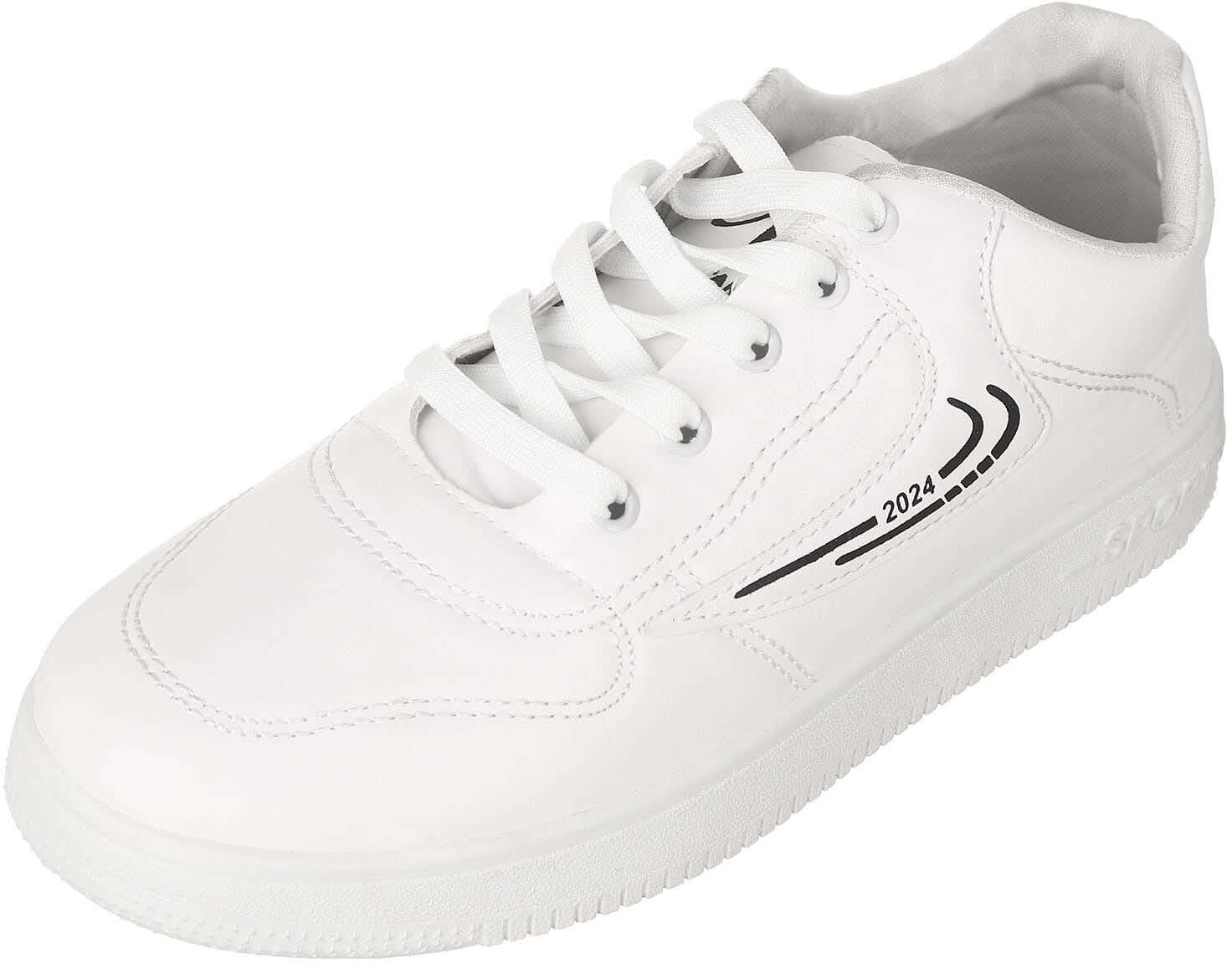 Get Asia Leather Lace Up Shoes for Men, 44 EU - White with best offers | Raneen.com