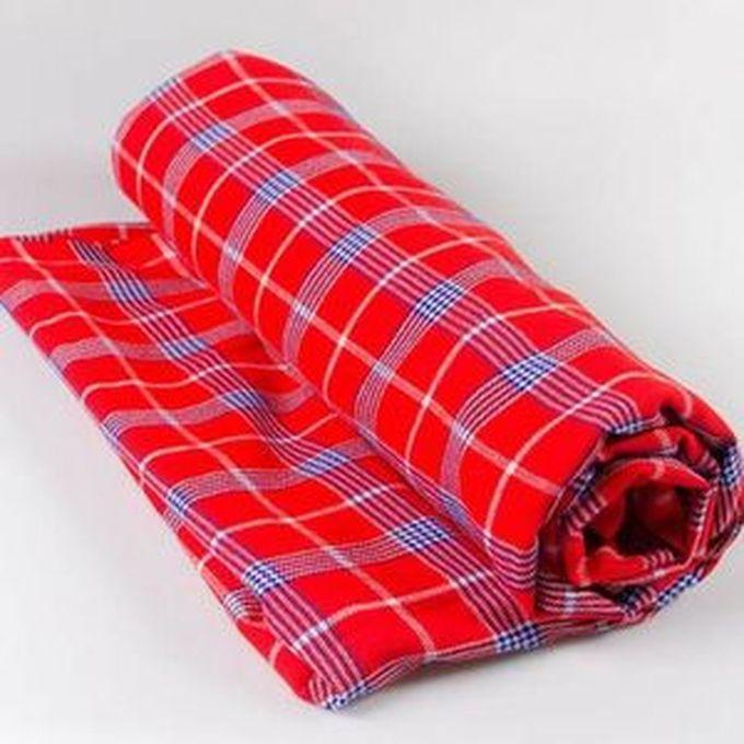 Maasai Shuka Throw Blanket