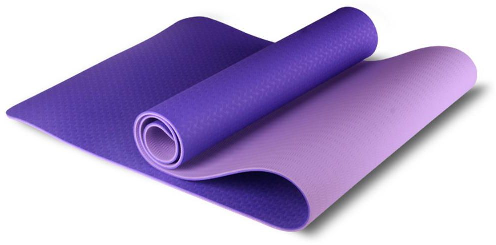Just Nature Double Layer Yoga Mat Purple Pink 6mm Thick (183 x 61 cm)
