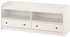 HAUGA طاولة تلفزيون - أبيض ‎138x36x54 سم‏