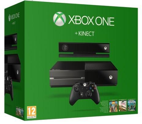 Microsoft Xbox One 500 GB Kinect Console+ 3 Games+ 3 Months Gold Membership
