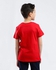 Diadora Boys Printed Cotton T-Shirt -Red