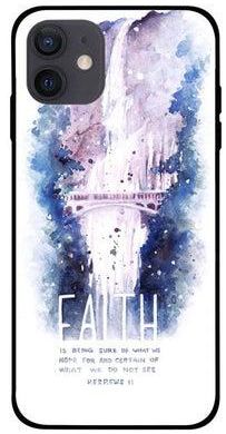 Faith Printed Case Cover -for Apple iPhone 12 White/Blue/Purple White/Blue/Purple