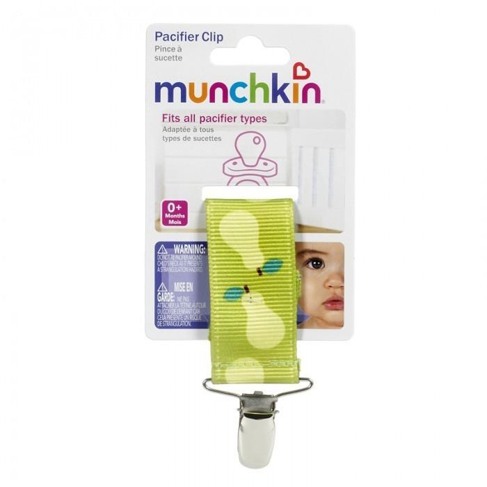 Tiddley Pom Munchkin Pacifier Clip - Pear