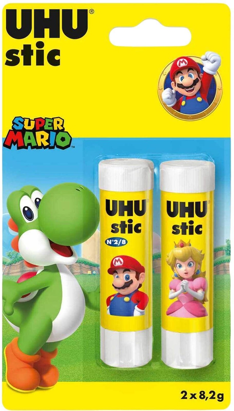 UHU Super Mario Glue Stick 8.2g 2 PCS