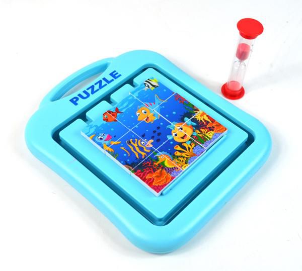 Kids Rotation Intelligent Puzzle - Fish (Blue)
