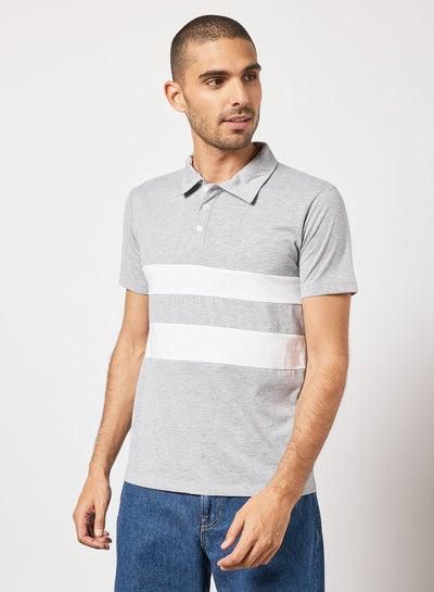 Panelled Polo T-Shirt