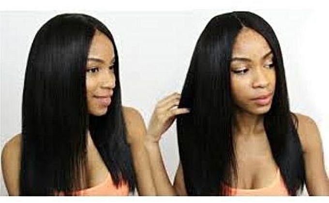Generic Straight Human Hair Wig- With Closure