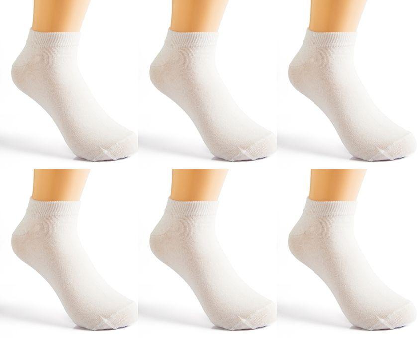 Maestro Bundle Of 6 PCs Maestro Ankle Socks - White