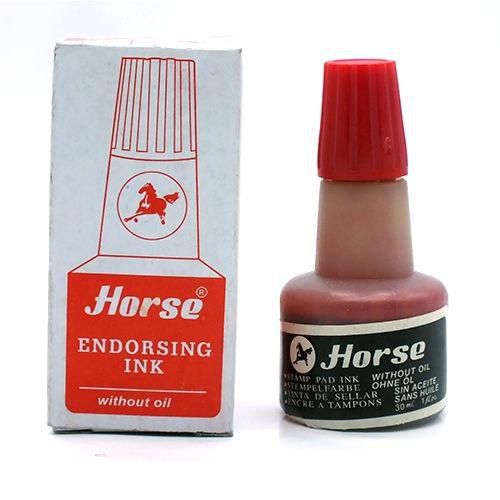 Horse Stamp Pad Ink - Red