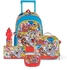 TRUCARE Warner Bros' Tom and Jerry Pop Art 5in1 Trolley School Bag Set | Kids Backpack Gift | Water Resistant,Box set 18"