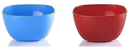 M-design eden plastic soup bowl (16cm) - microwave, dishwasher, food safe & bpa free (3, blue) + M-design eden plastic soup bowl (16cm) - microwave, dishwasher, food safe & bpa free (3, blue)