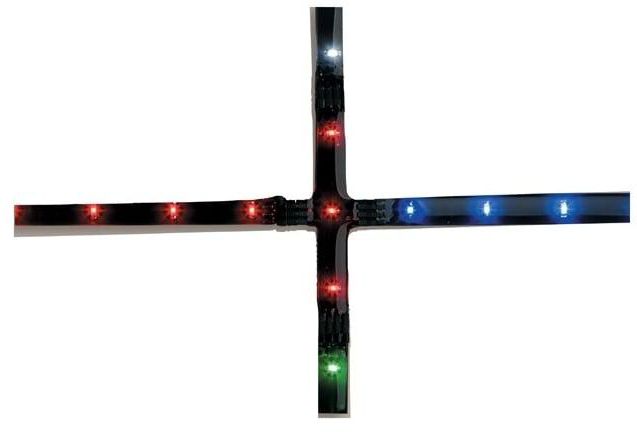 Firstlight Inline Modern Red White Blue Green Led Cross Strip Light
