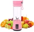 Personal usb electric juicer cup ,portable juicer blender ,household fruit mixer - six blades in 3d,rechargeable fruit mixing machine for baby travel 380ml (Assorted Colors)