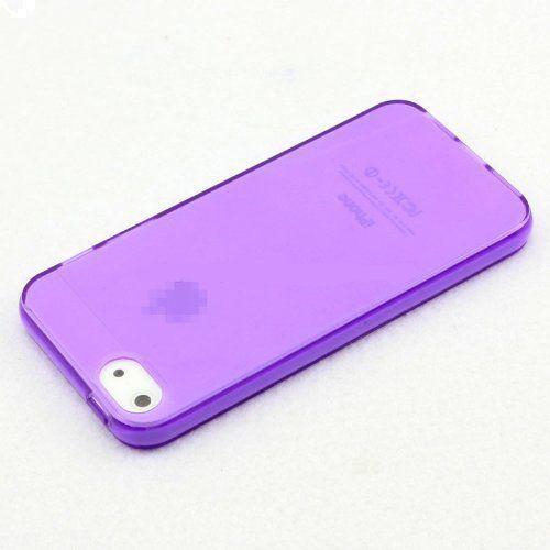 Margoun jelly cover for Apple iphone SE (screen protector included) - Purple